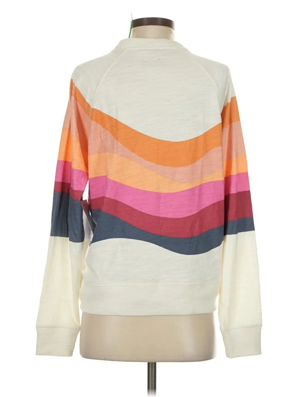 Faherty Sunwashed Slub Crewneck Sweater Soleil Sunset Waves - Picture 2 of 11